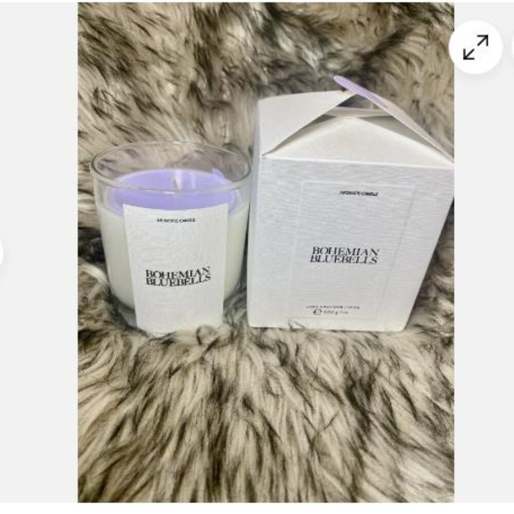BNIB ZARA - JO MALONE 'BOHEMIAN BLUEBELLS' SCENTED CANDLE IN GLASS JAR 200G